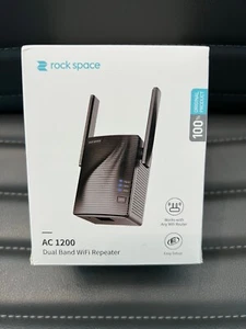 Rockspace 1200Mbps Repeater Model: AC1200 WiFi Range Extender Tested & Works - Photo 1/6