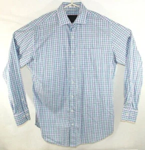 Peter Millar Herren Large mehrfarbig kariert Krone Langarm Knopfleiste Hemd - Bild 1 von 6