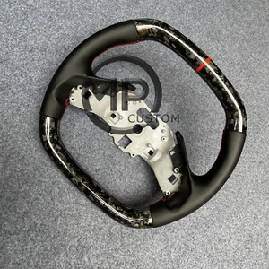 Custom Forged Carbon fiber steering wheel for Chevrolet Corvette C8 2020-2025 - Picture 1 of 5