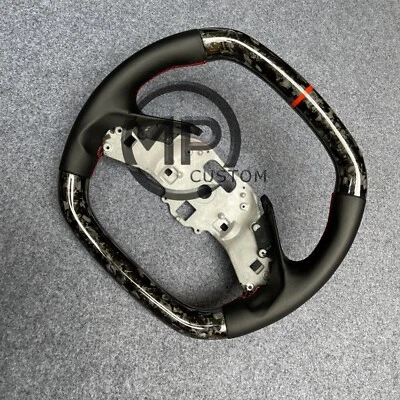 Custom Forged Carbon fiber steering wheel for Chevrolet Corvette C8 2020-2025 - Image 1 of 4