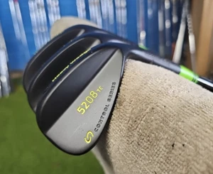 BOCCIERI HEAVY WEDGE BLACK NITRIDE 3 WEDGE SET 52-56-60 SPINE ALIGNED KBS $TAPER - Picture 1 of 10