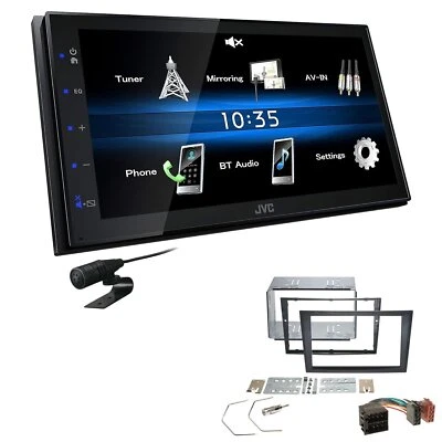 JVC Autoradio Touchscreen Bluetooth USB für Opel Corsa C 2000-2006 schwarz - Bild 1 von 4