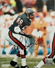 MIKE SINGLETARY SIGNED AUTOGRAPHED 8X10 CHICAGO BEARS SUPER BOWL XX HOF 1995