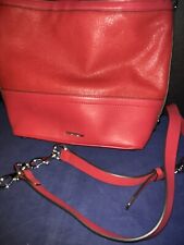 Rebecca Minkoff Handbag Blythe Red Studded Convertible Crossbody to Hobo Bag