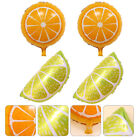 4 Fruit Foil Balloons for Party Decorations