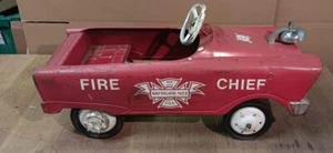 1960's Murray Flat Face, Fire Chief Battalion No.2  Pedal Car - Picture 1 of 5