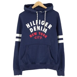 Sudadera Con Capucha Tommy Hilfiger Para Hombre Azul De Algodón Lb7 Talla M - Imagen 1 de 7