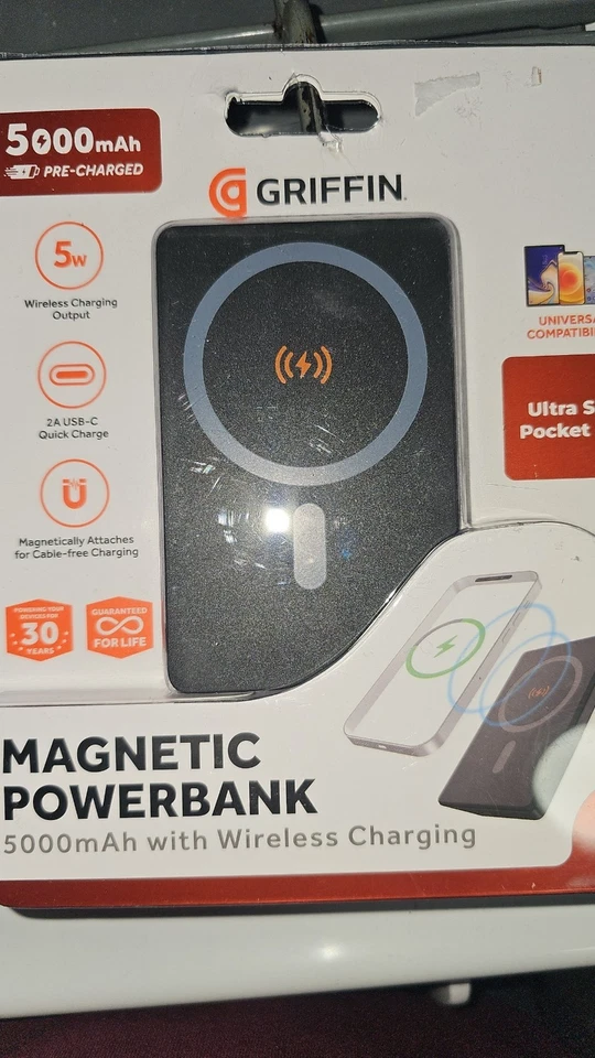 Banco de alimentación magnético 5k Mah diseño Griffin Foto 1 de 2