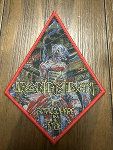 Iron Maiden Somewhere In Time Red Border Licensed Woven Patch Limited Release - Picture 1 of 1
