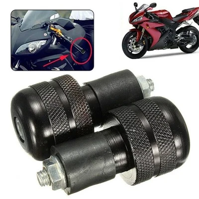 2PCS 7/8" 22mm Universal Motorcycle Bar End Caps Grips Balanced Handlebar Plugs - image 1 of 4