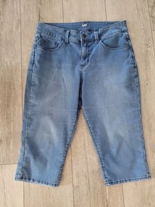LEE RIDERS, Denim Stretch Capri Jeans, Sz 12 M, 5 Pockets - Picture 1 of 8