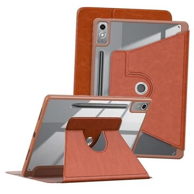 Case for Lenovo Tab P12 (2024) 12.7",with Hand Pen Holder, Clear Brown - Image 1 of 4