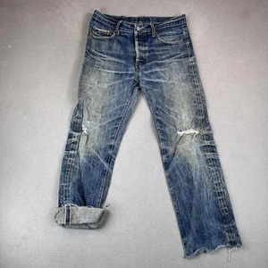 Vintage Levis 501XX Jeans Mens 30x25 Blue LVC Distressed Selvedge Made USA 80s - Picture 1 of 13