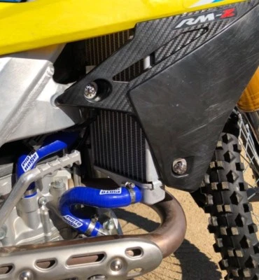 Manguera de radiador de silicona azul 24-409B Suzuki RMZ450 2018-2024 Foto 1 de 4