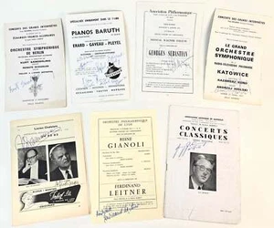 Collection of Signed CONDUCTOR Programs incl Jochum, Inbal, Sanderling etc. - Picture 1 of 5