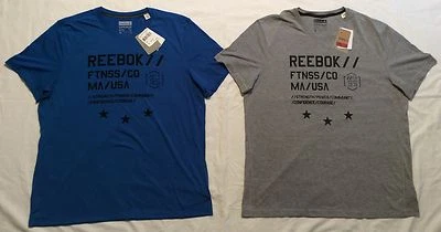 Hombres XL REEBOK Fitness SUPREMIUM Camiseta CAMISETA LISTA PARA EL ENTRENAMIENTO Speedwick AZUL NUEVA CON ETIQUETAS FUNCIONA Foto 1 de 4