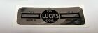 Lucas HA12 klassisches Motorauto 12V Zündspule Aufkleber Vintage silber Etikett