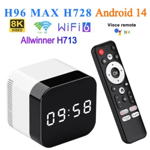 H96 MAX Android 14 TV Box Octa 8 Core H728 8K 1000M Lan 2.4G 5G Wifi6 BT5.0 - Picture 1 of 19