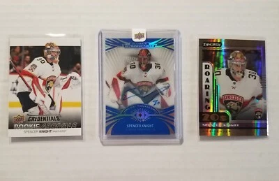 2021 Ultimate Spencer Knight Rookie Auto RC Florida Panthers Autograph +2 BONUS  - Image 1 of 4