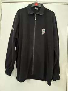 NFL Miami Dolphins Vellón Cremallera Completa Negro Deportes Ilustrados Chaqueta Para Hombres Talla XL - Imagen 1 de 10