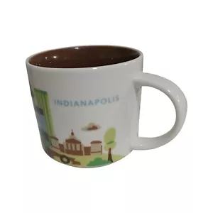 Starbucks You Are Here Coffee Mug 2013 14oz Indianapolis Collector Mug - Picture 1 of 8