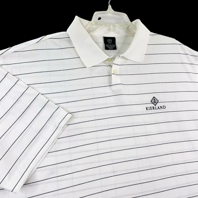 Camisa Polo de Golf Nike De Colección Talla 2XL Rayas Blancas Kierland Club Manga Corta Foto 1 de 4