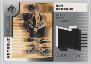 2001-02 SP Authentic Notable Numbers /1169 Ray Bourque #NN-RB HOF