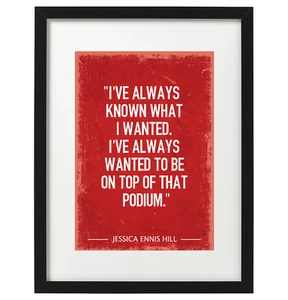 Jessica Ennis Hill quote art print /poster - Picture 1 of 2