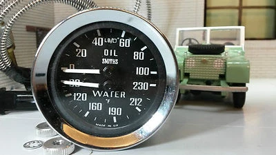 Land Rover Series 1 86 88 107 Smiths Dual Oil Pressure Water Temperature Gauges - Image 1 of 4