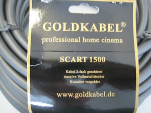 Goldkabel professional hom cinema Scart 1500, Kabel 3-fach geschirmt - Bild 1 von 5