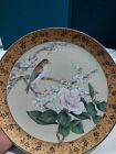 Vintage Fine Porcelian Japanese Cherry Blossom Bird Decorative Plate 10 1/2”