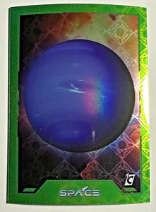 Cardsmiths Space Galactic Currency Neptune /45 Jade Gemstone Refractor #65 - Picture 1 of 2