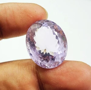 Piedras preciosas sueltas amatista brasileña rosa natural certificadas 28,30 quilates AAA+ - Imagen 1 de 5