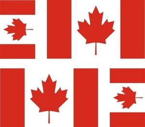 4x Adhesivo adesivi pegatina sticker vinilo bandera vinyl moto coche canada - Bild 1 von 1