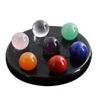 7 Chakra Crystals Bead Obsidian Ball with Stand