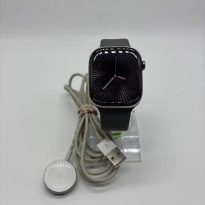Unlocked Apple Watch Series 10 46MM Silver Aluminum Gray Sport Band MWY93WLA - Zdjęcie 1 z 8