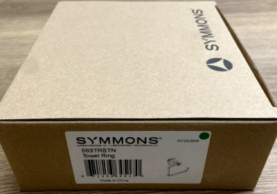 Symmons 563TRSTN Oak 7-3/8" Wall Mounted Towel Ring, Satin Nickel Foto 1 de 2