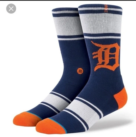 NEW STANCE MLB Detroit Tigers Crew Socks Mens L 9-12 Cover