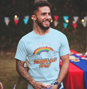 Camiseta GAY para Hombre - Suena Gay Im In Rainbow Pride Stanley Stella Calidad Premium - Imagen 1 de 3