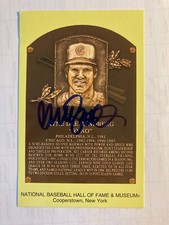 Ryne Sandberg Chicago Cubs signed autographed baseball card HOF plaque postcard