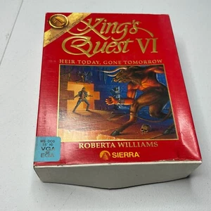 King's Quest VI: Heir Today Gone Tomorrow MS DOS 3.5 Big Box COMPLETE - Picture 1 of 12