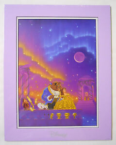Disney Fine Art Impressions Print-Beauty and the Beast by Manueal Hernandez