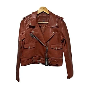 Chaqueta de moto de cuero sintético BlankNYC talla M nueva con etiquetas - Imagen 1 de 6