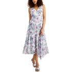 Connected Apparel Womens Chiffon Floral Asymmetric Maxi Dress BHFO 5934