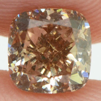 Cushion Cut Diamond Fancy Brown Loose 1.10 Carat VS1 Certified Natural Enhanced - Image 1 of 4