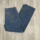 Carhartt Jeans Erwachsene (Etikett 32x30) blau Denim entspannte Passform Hose B460 DPS