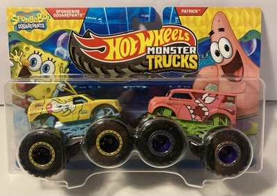 2025 Hot Wheels Monster Trucks SpongeBob SquarePants Patrick Demolition Doubles - Image 1 of 2