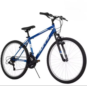 Bicicleta de montaña Huffy 26" Rock Creek, se adapta a ciclistas de 5'0"+, azul, adulto, para hombre - Imagen 1 de 6