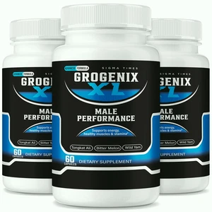 (3 Pack) Grogenix XL for Men, Advanced Male Health Support Formula - Picture 1 of 12