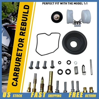 Fit for Kawasaki KLR KLR650 650 CARBURETOR 1987-2018 CARB REPAIR REBUILD KIT EE - Image 1 of 4